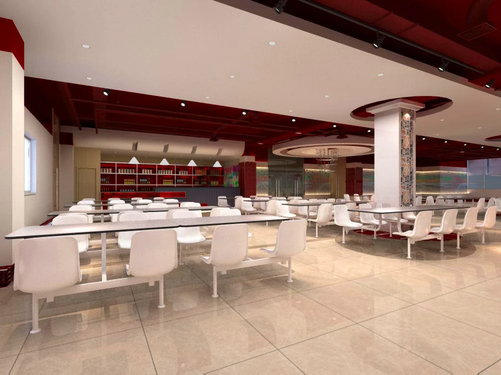 restaurant space 089 3D Model .c4d .max .obj .3ds .fbx .stl .blend 