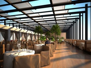 restaurant space 100 3D-Modell