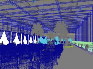 restaurant space 100 3D-Modell