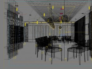 restaurant space 085 Modèle 3D