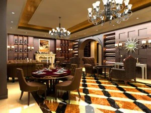 restoran alanı 097 3D Model