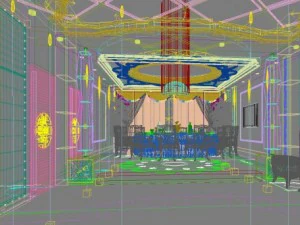 restaurant space 098 3D Model