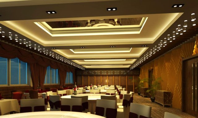 restaurant space 101 3D Модель .c4d .max .obj .3ds .fbx .stl .blend 