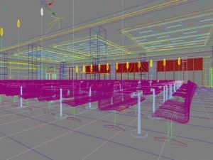 restaurant space 104 3D Model