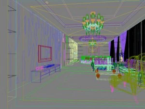 restaurant space 105 3D Model