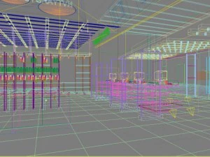 restaurant space 106 3D Model