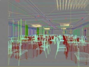 restaurant space 108 3D Модель