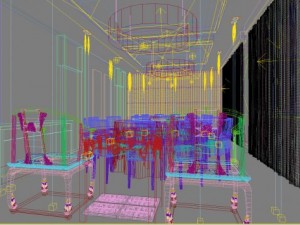 restaurant space 109 Model 3D