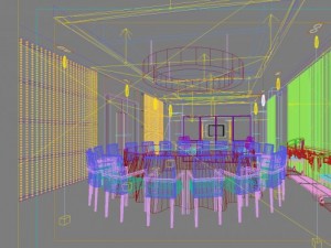 restaurant space 111 3D Model