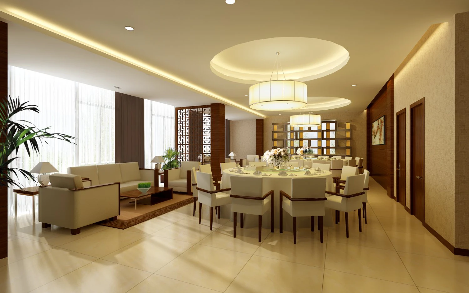 restaurant space 113 3D Model .c4d .max .obj .3ds .fbx .stl .blend 