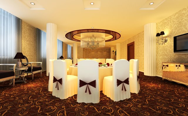 restaurant space 117 Model 3D .c4d .max .obj .3ds .fbx .stl .blend 