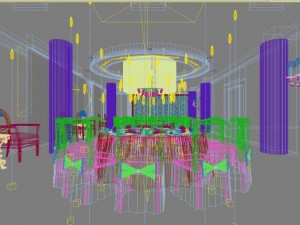 restaurant space 117 Model 3D