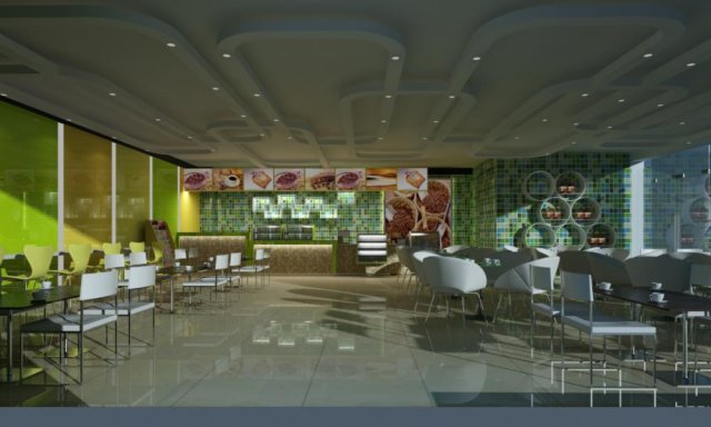 restaurant space 102 3Dモデル .c4d .max .obj .3ds .fbx .stl .blend 