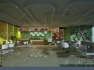 spazio ristorante 102 Modello 3D