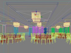 restaurant space 122 Modèle 3D
