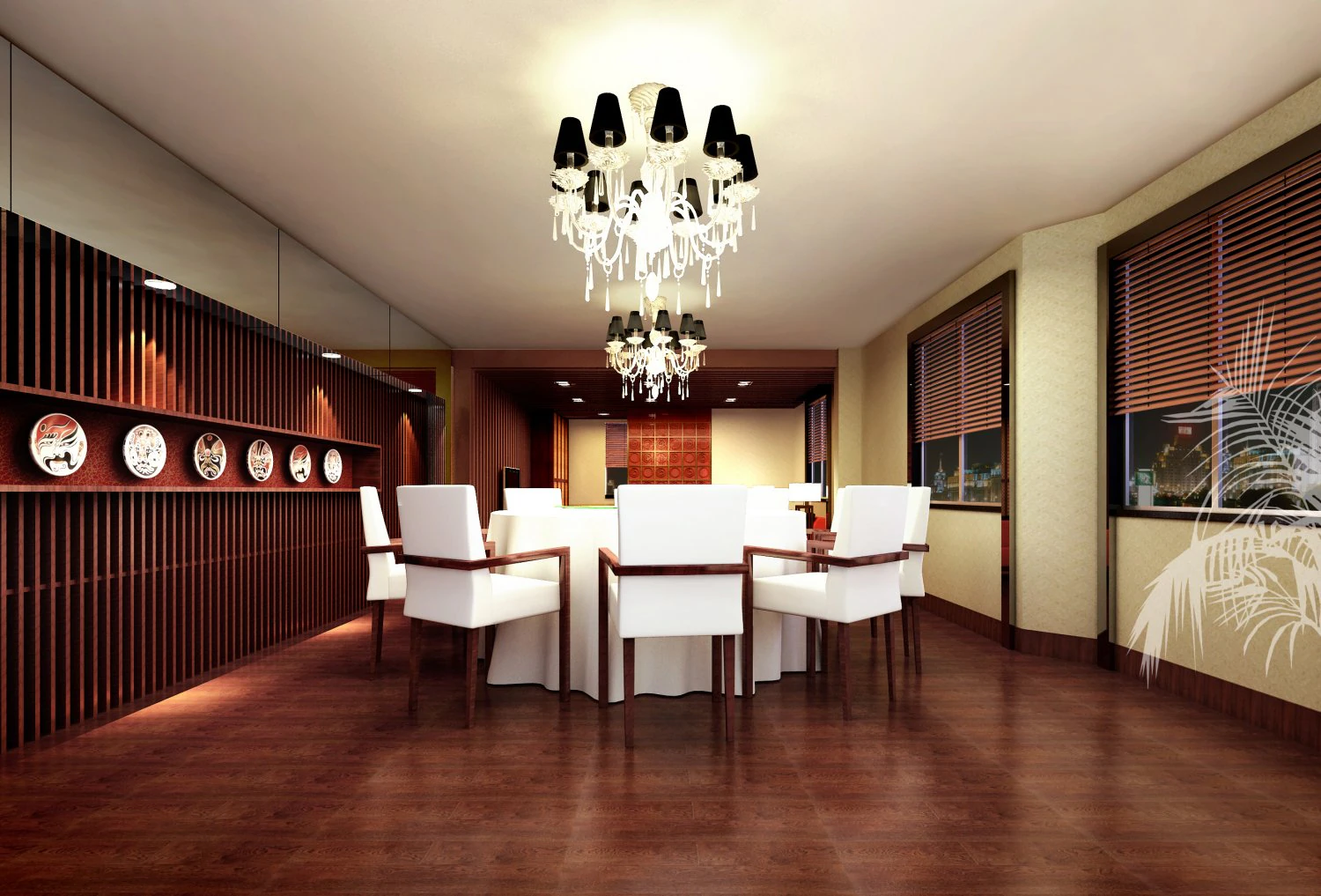 restaurant space 125 3D Model .c4d .max .obj .3ds .fbx .stl .blend 