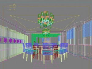 restaurant space 125 Modello 3D