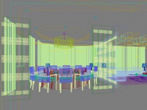 restaurant space 126 Modelo 3D
