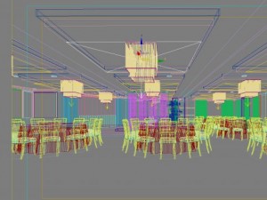 restaurant space 129 3D Model