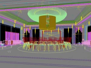 restaurant space 130 3D Model