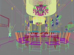 restaurant space 150 3D Model