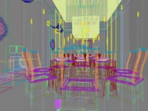 restaurant space 152 3D Model