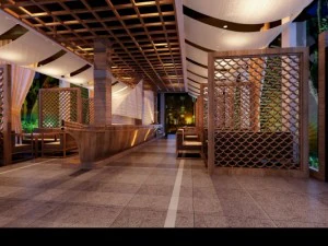 przestrzeń restauracyjna 151 Model 3D