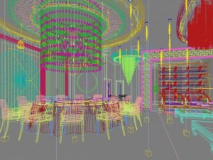 restaurant space 142 Modèle 3D