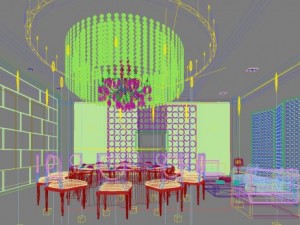 restaurant space 145 Modèle 3D
