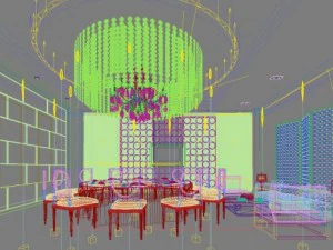 restaurant space 146 3D Model