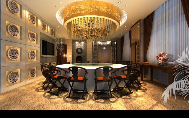 restaurant space 147 3D 모델 .c4d .max .obj .3ds .fbx .stl .blend 