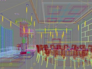 restaurant space 147 3D 모델