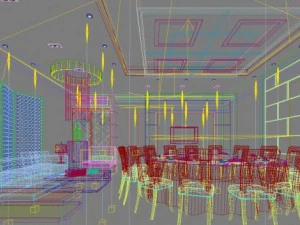 restaurant space 147 3D Model