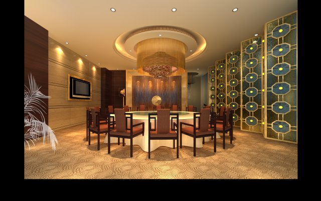 restaurant space 148 3Dモデル .c4d .max .obj .3ds .fbx .stl .blend 