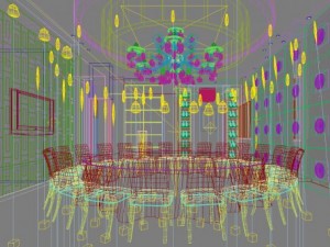 restaurant space 149 3D Model