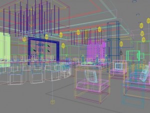 restaurant space 137 3D Model