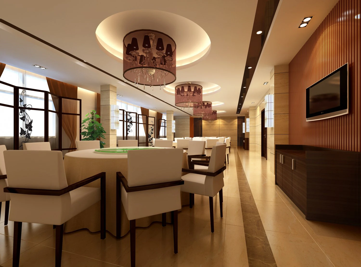restaurant space 134 3D Model .c4d .max .obj .3ds .fbx .stl .blend 