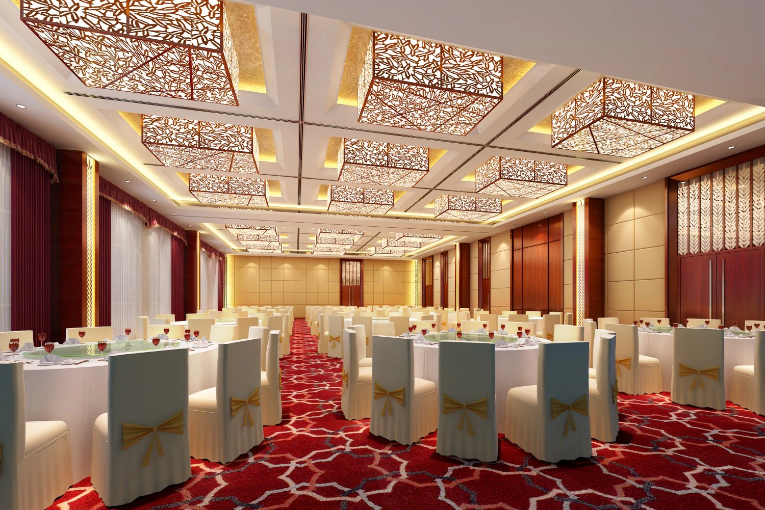 restaurant space 135 3D Model .c4d .max .obj .3ds .fbx .stl .blend 