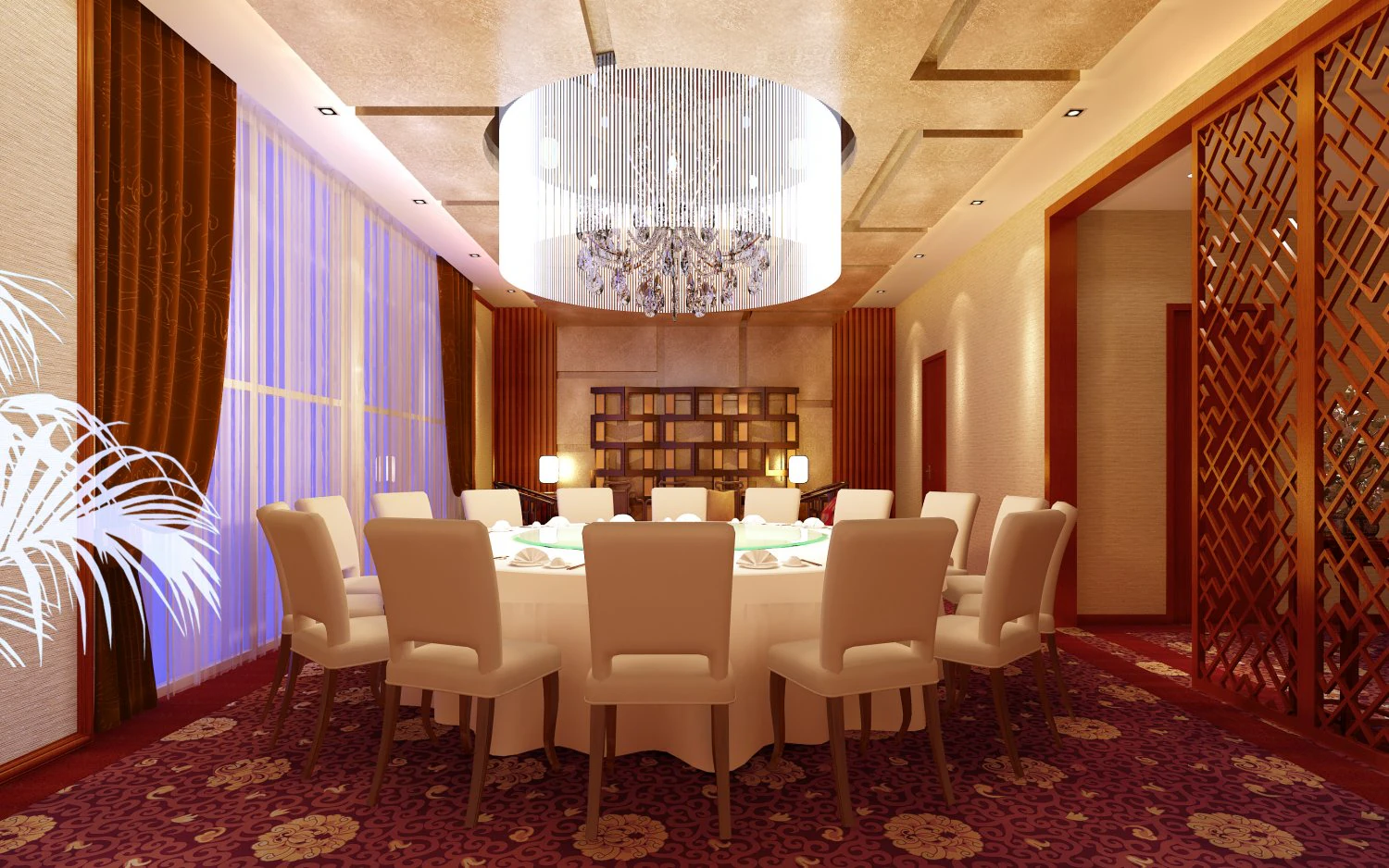 restaurant space 133 3D Model .c4d .max .obj .3ds .fbx .stl .blend