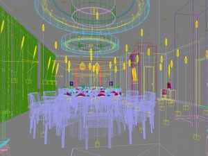 restaurant space 132 3Dモデル