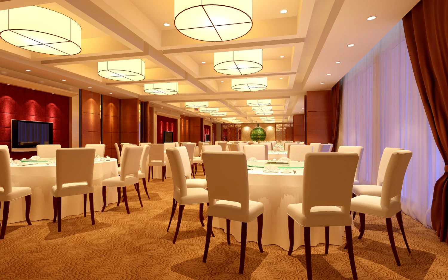 restaurant space 131 3D Model .c4d .max .obj .3ds .fbx .stl .blend