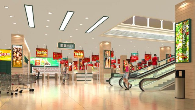 store spaces 012 3D Model .c4d .max .obj .3ds .fbx .stl .blend 