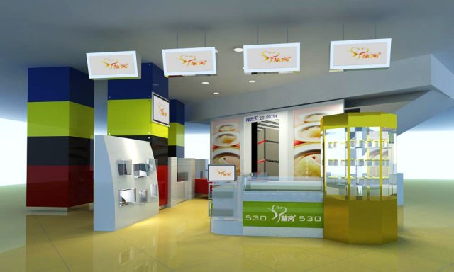 store spaces 034 3D-Modell .c4d .max .obj .3ds .fbx .stl .blend 