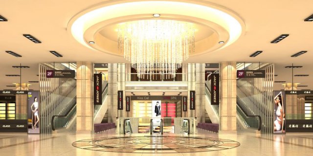 store spaces 015 3D Model .c4d .max .obj .3ds .fbx .stl .blend 