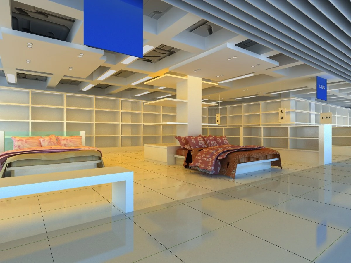 store spaces 043 3D Model .c4d .max .obj .3ds .fbx .stl .blend 