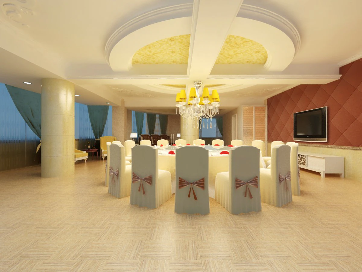 restaurant space 128 3D Model .c4d .max .obj .3ds .fbx .stl .blend