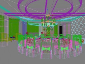 restaurant space 128 3D Model