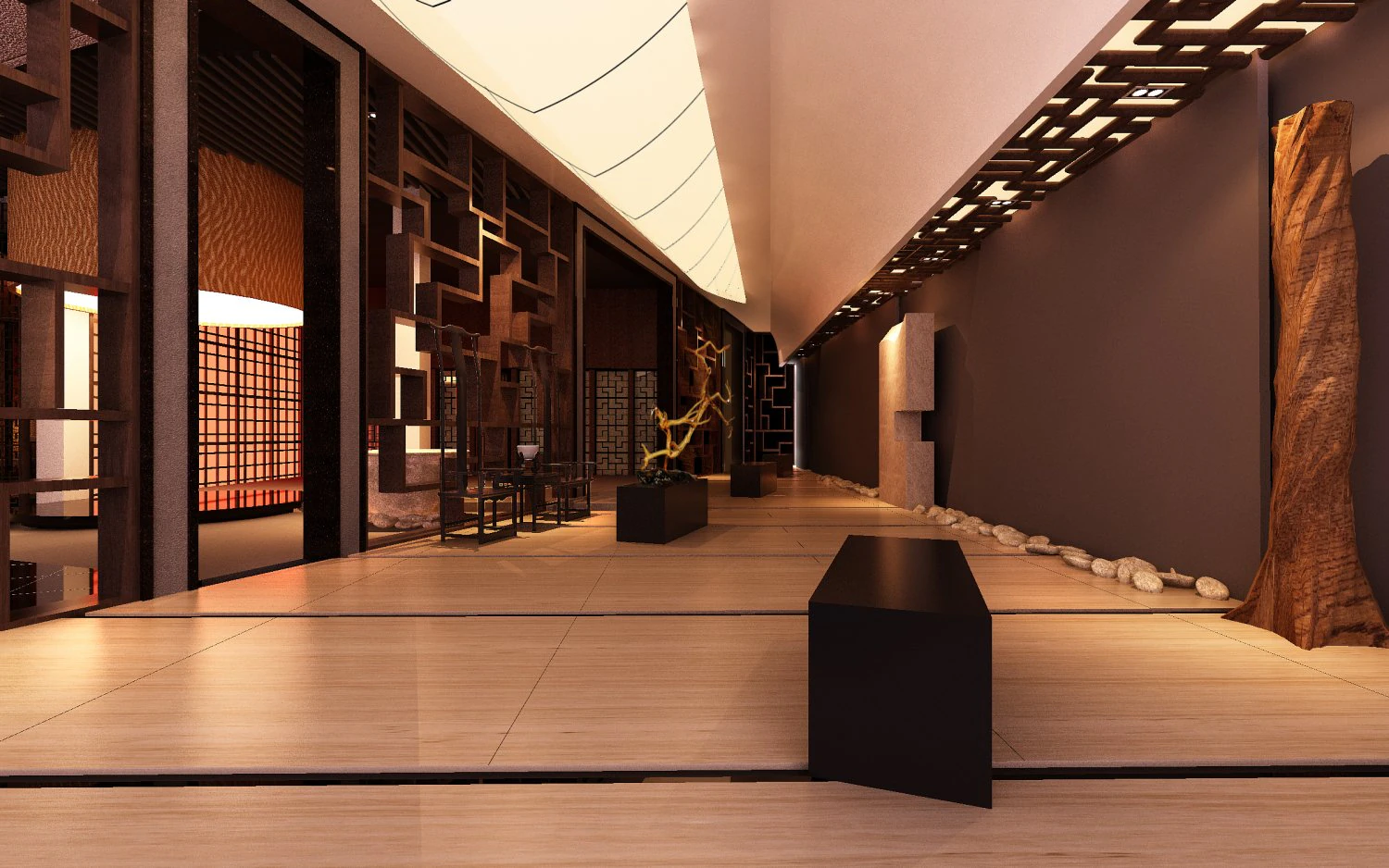 aisle spaces 003 3D Model .c4d .max .obj .3ds .fbx .stl .blend 