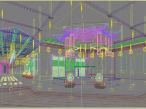 aisle spaces 005 Model 3D