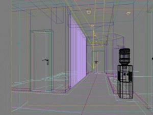 aisle spaces 007 Modèle 3D
